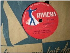 ANDRE GARDONI ET SON ENSEMBLE MUSETTE _VINYLE 78T_ CHIQUITO_RETOUR DES CIGOGNES