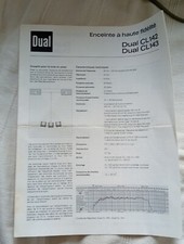 Notice Enceintes Dual CL142 CL143