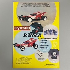 Kyosho Raider Voiture Télécommandée RC 1988 Vintage Rétro Publicité