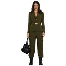 Pantalon Cargo Vert Avec Élastique À La Taille Art. TECLANA RDA2507006030