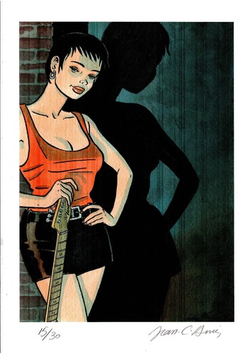 Libris guitariste sexy - ex-libris,