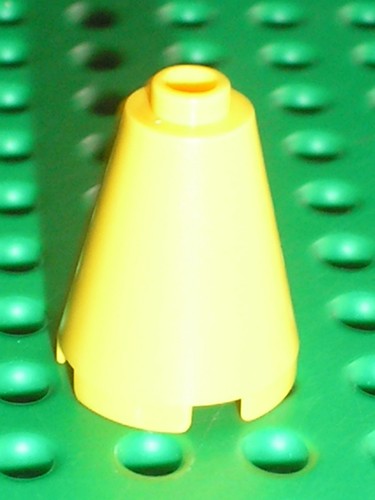 Yellow cone lego star - yellow,