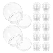  12 pièces boule à neige en plastique transparent bricolage boule d'eau vide