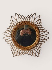 Miroir Soleil en rotin