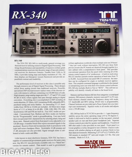 Ten tec 340 - rx-340, super