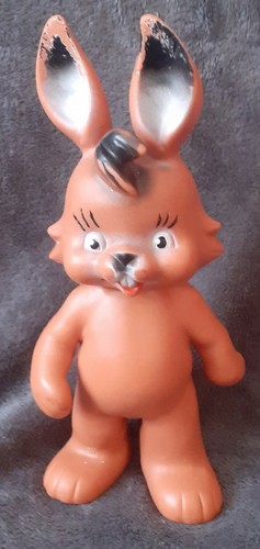 Figurine pouet lapin marron - figurine,