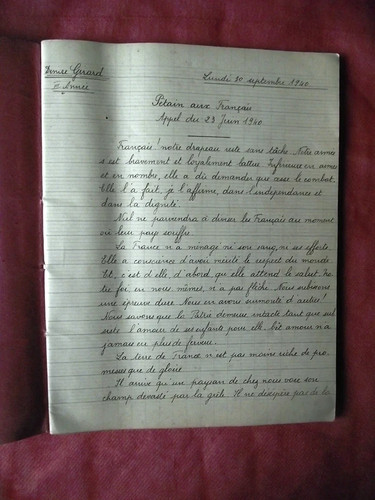 Cahier une écolière - d, 'une