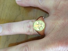 chevaliere blason or 18