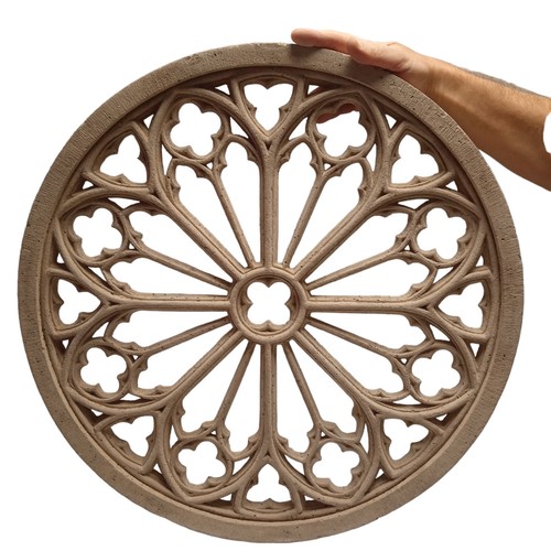 Fenêtre rosace rose - fenêtre,