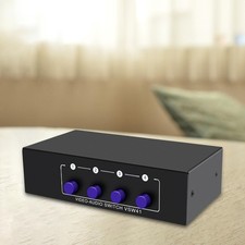 Commutateur audio vidéo à 4 voies AV pour consoles de jeux audio et vidéo