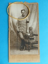 PHOTO POILU / SERGENT / TENUE TOILE / KEPI POLO / MONTPELLIER / France WW1