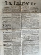 LA LANTERNE  DU 15 MARS 1878