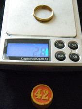 bague alliance or jaune 18