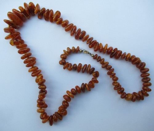 Ancien joli collier - ambre, 35