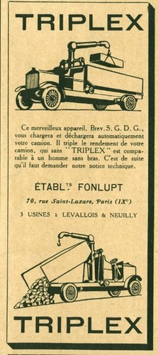 Publicité ancienne triplex - publicité,