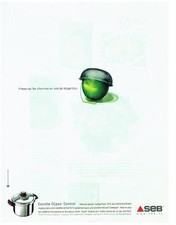PUBLICITE ADVERTISING  2003   SEB    la cocotte CLIPSO CONTROL