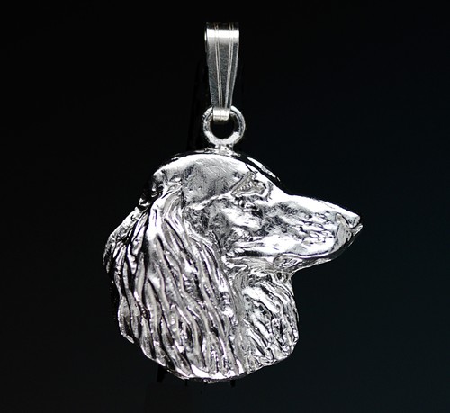 Pendentif chien teckel poil - pendentif,
