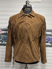 Veste en cuir suédé Zayn Vintage Ranchwear Western Cowboy Brown Rodeo Jacket