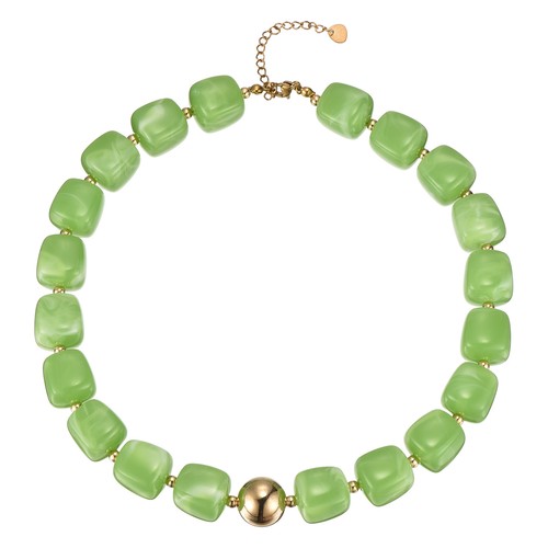 Collier perles résine - perles,
