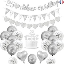 Décorations mariage argent