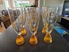 TRES RARE VERRE CHAMPAGNE VEUVE CLICQUOT ALPHABET