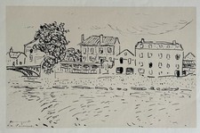Albert Marquet gravure Paysage Maison La Varenne