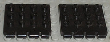 2 x Lego Black Hinge Vehicle