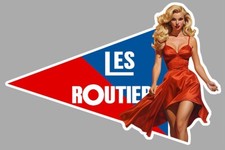 LES ROUTIERS PINUP SEXY CAMION TRUCK 12cmX8cm AUTOCOLLANT STICKER RB161