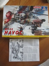 BOITE VIDE EMPTY BOX ITALERI 110 DE 1991 MI 28 HAVOC AVEC NOTICE