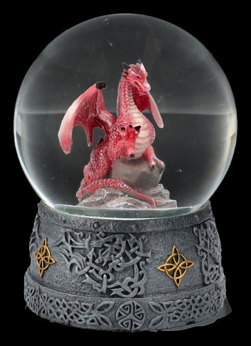 Boule neige dragon rouge - À,
