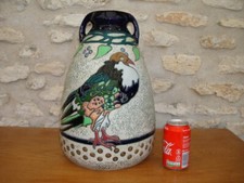 Rare VASE AMPHORA signé