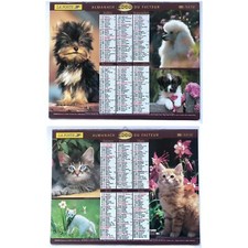 Almanach Des PTT 2000, Calendrier Des Postes Ardennes, Chien Chiot Chat Chaton