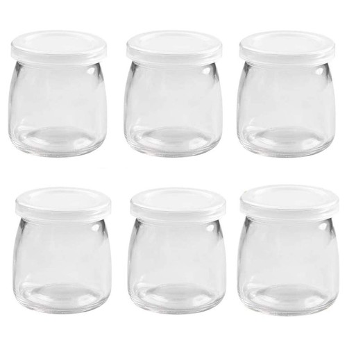 Lot petits pots en verre - de,