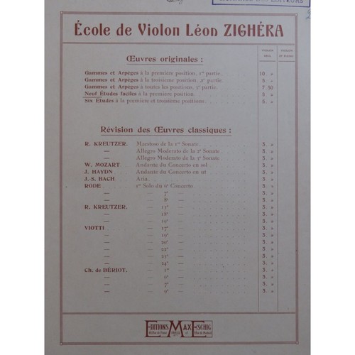 Zighéra léon neuf études - zighÉra,
