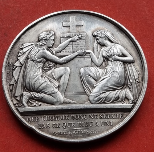 Medaille mariage argent - medaille,