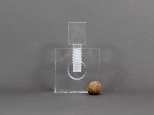 Lucite nutcracker acrylic - lucite,