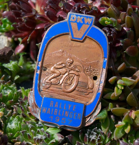 Vintage enamel car moto - /,