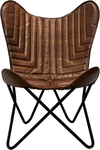 Chaise papillon cuir - papillon,
