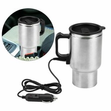 450ml 12V Acier Inoxydable Voiture Chauffage Tasses Électrique Eau Cafetière