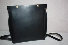 ARCHIPEL Paris Sac à Dos Cuir Tannage Végétal Noir Numéro 14 BON ETAT