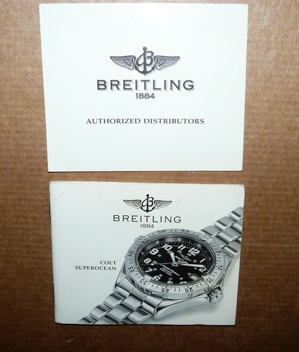 Livret notice breitling - livret, colt