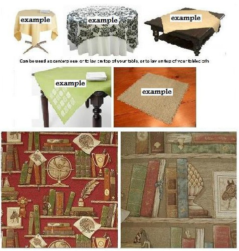 Choose color table topper - choose,