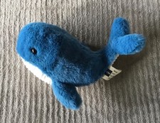 Doudou Peluche Baleine bleu