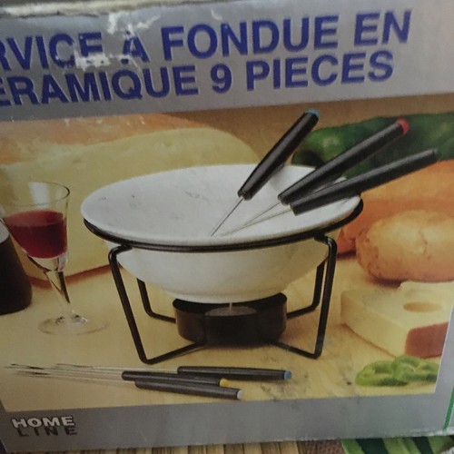 Service fondue ceramique - service,
