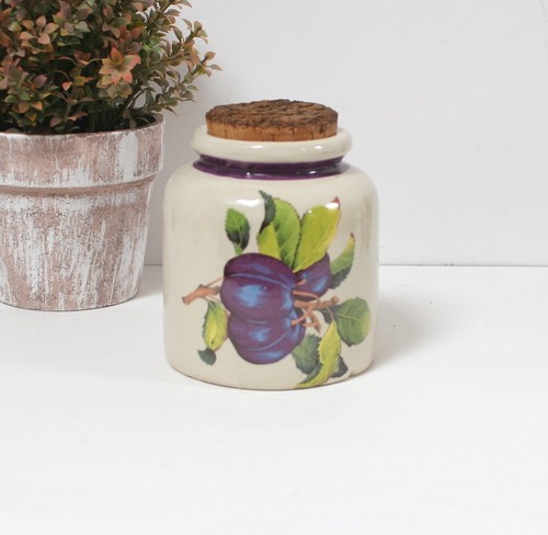 Ancien pot confiture pêche - à,