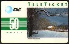50U Carte Téléphonique Noël Hiver Pays Des Merveilles (Espagnol) 1992