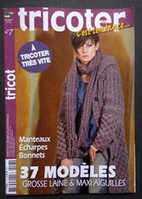 § catalogue laine TRICOTER C'EST TENDANCE n° 7 manteaux écharpes bonnets 