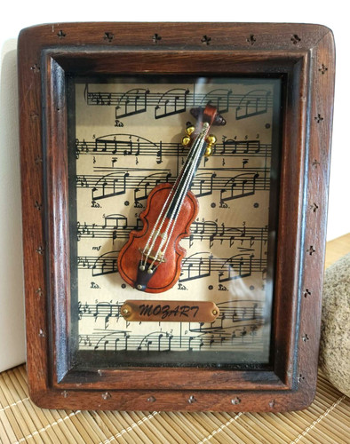 Cadre vintage mozart avec - cadre,