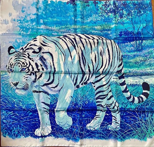 écharpe soie tigre du - en,