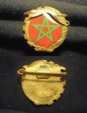INSIGNE MILITAIRE – BASE ÉCOLE 724 - FEZ - ÉMAIL - COURTOIS